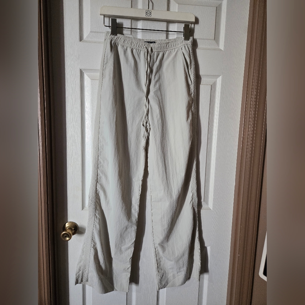 Zara Light Wide-Leg Drawstring Pants - Size Small
